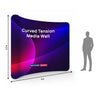 Curved Tension Fabric Portable Media Wall