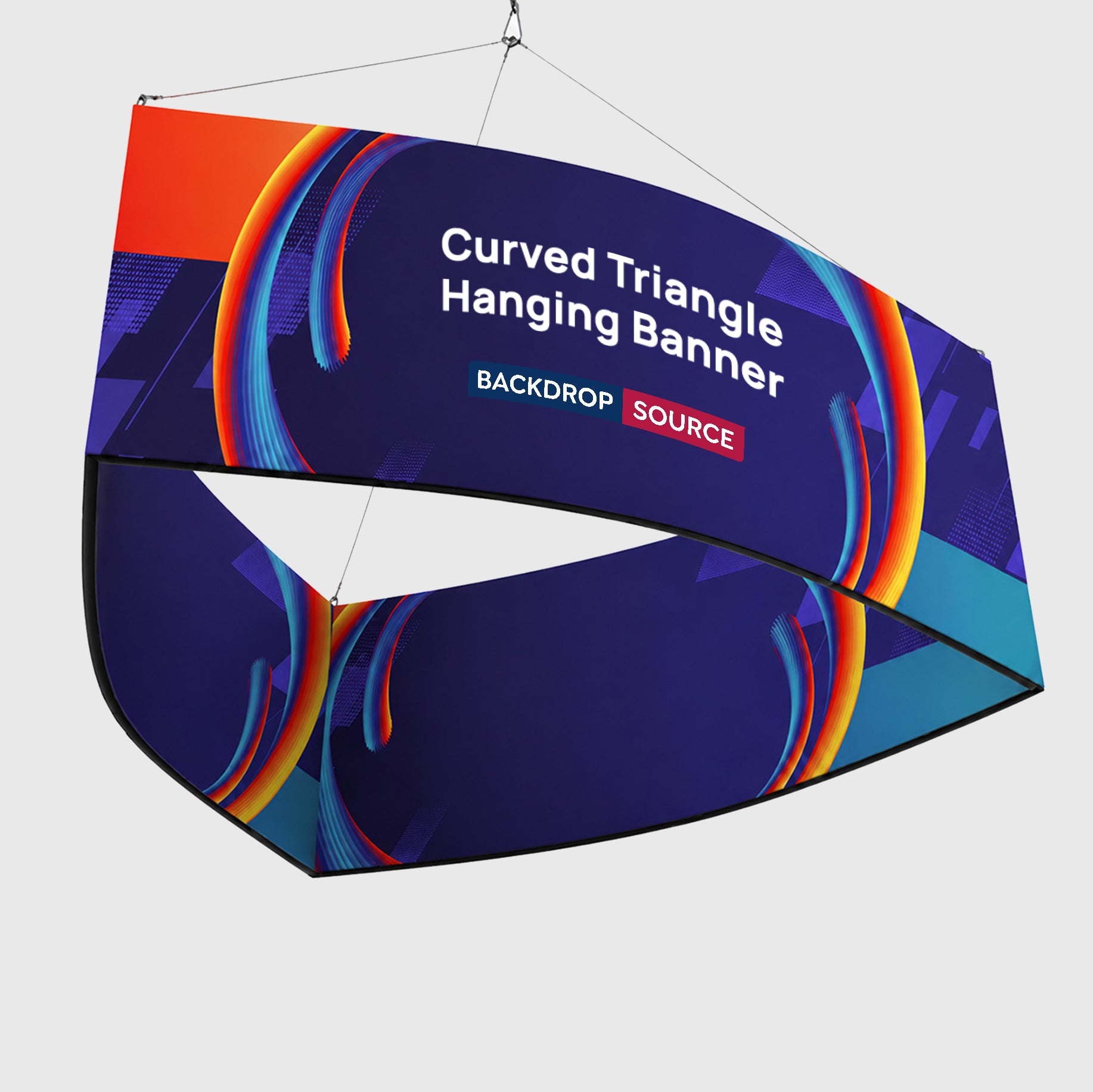 Curved Triangle Hanging Banner