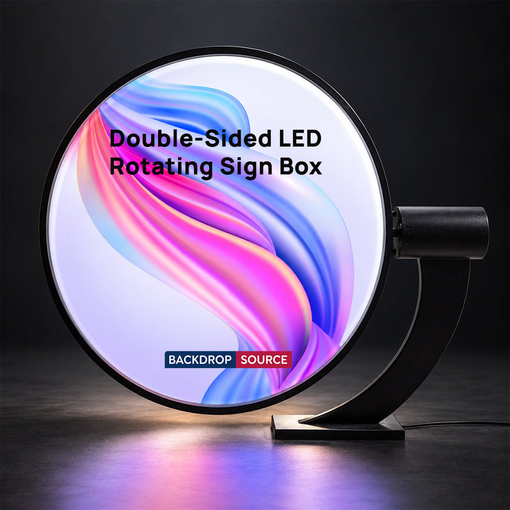 Double-Sided LED Rotating Sign Box