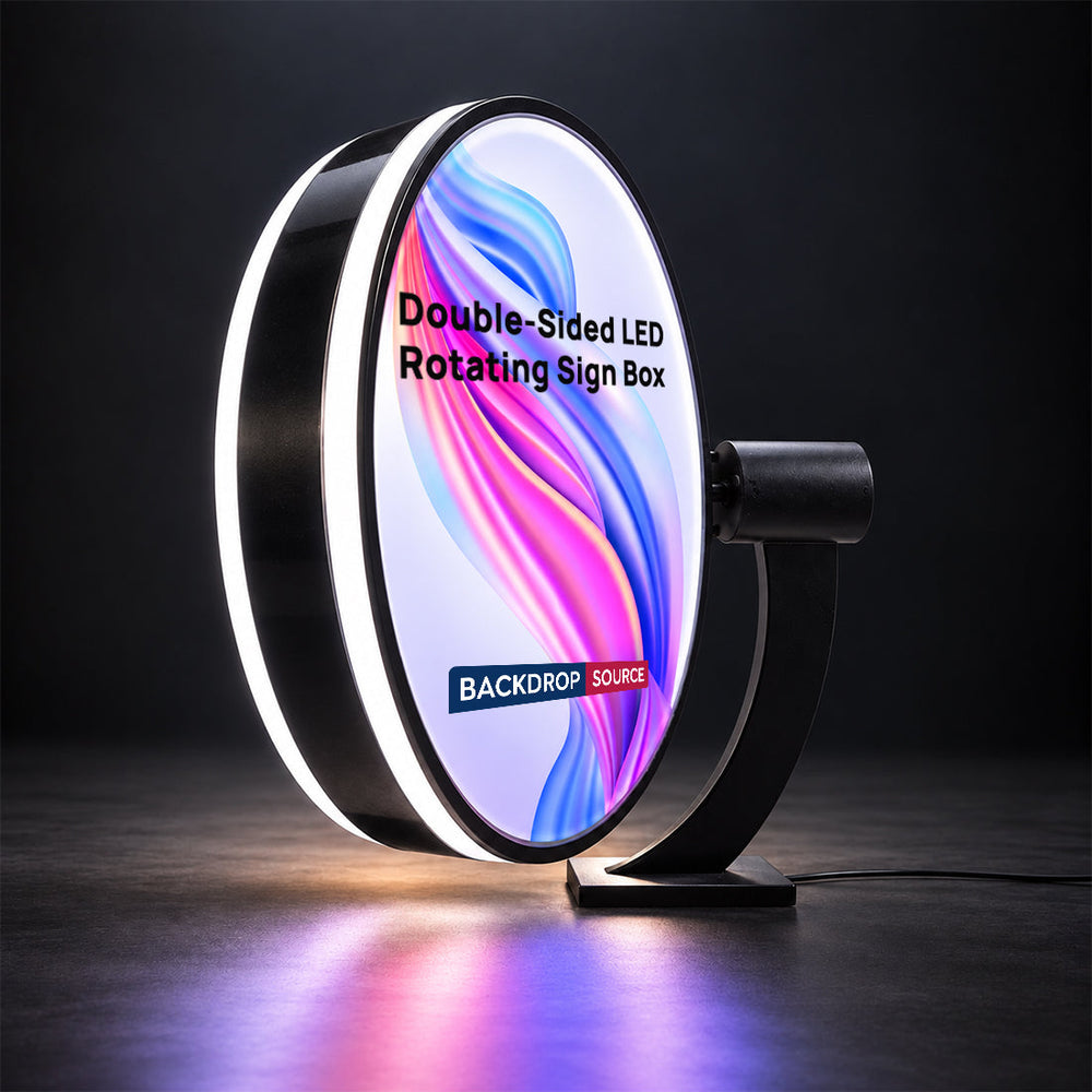 Double-Sided LED Rotating Sign Box