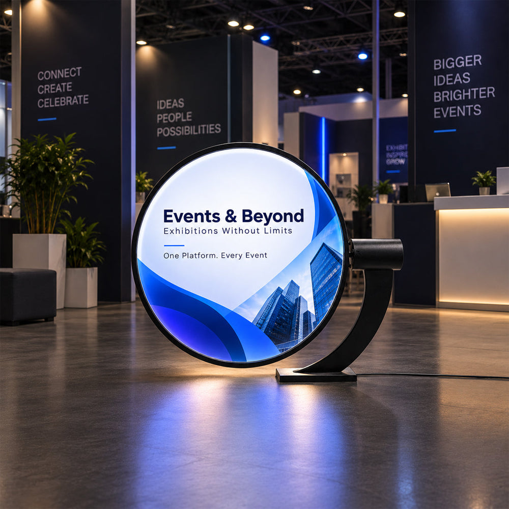 Double-Sided LED Rotating Sign Box