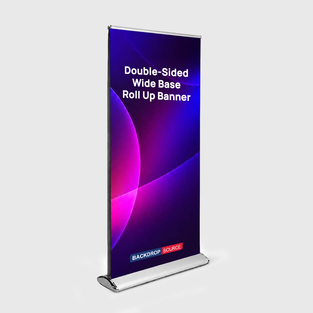 Double-screen wide base Roll Up Banner