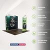 EZ Exhibit Essentials: 3mx3m Booth Kit with Backwall and Banner Stand