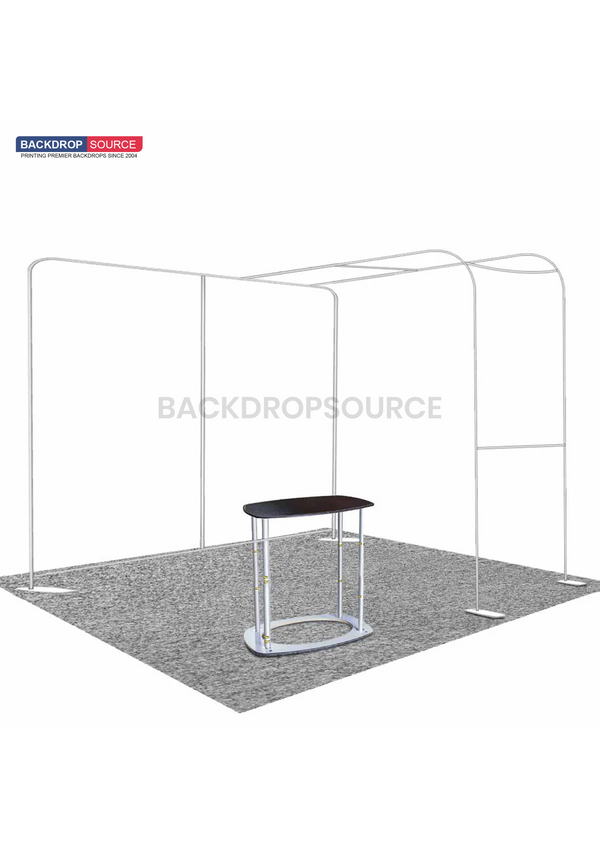 Economy L Arch TV Display Exhibition Kit for 3m Wide Booths