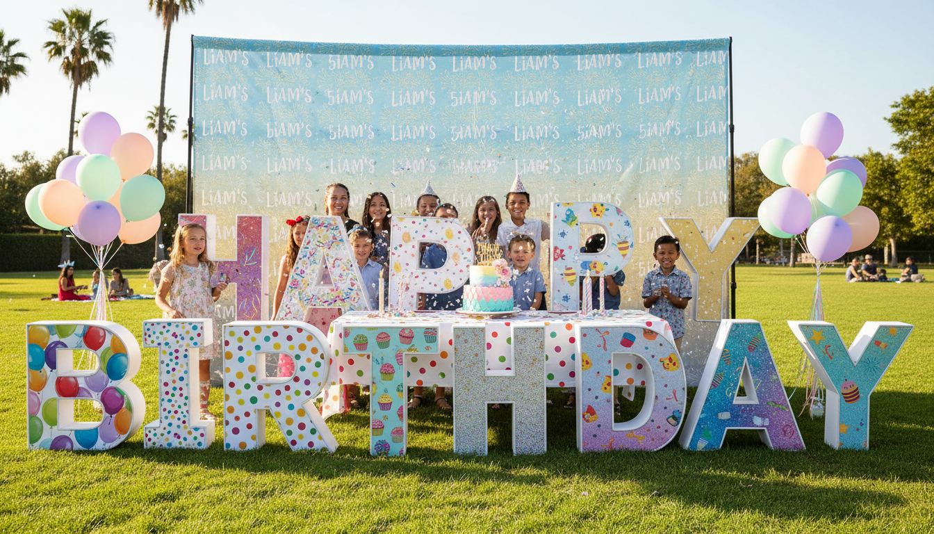 Freestanding 3D Words & Phrases Display Stand