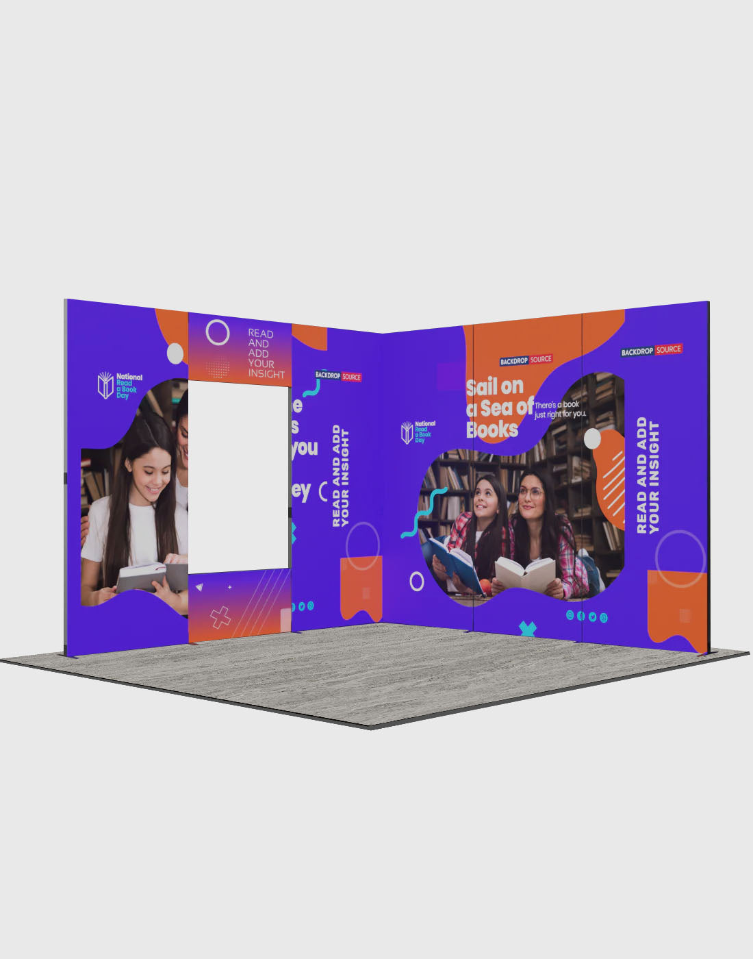 Foldable SEG  Exhibition Display - Model 12
