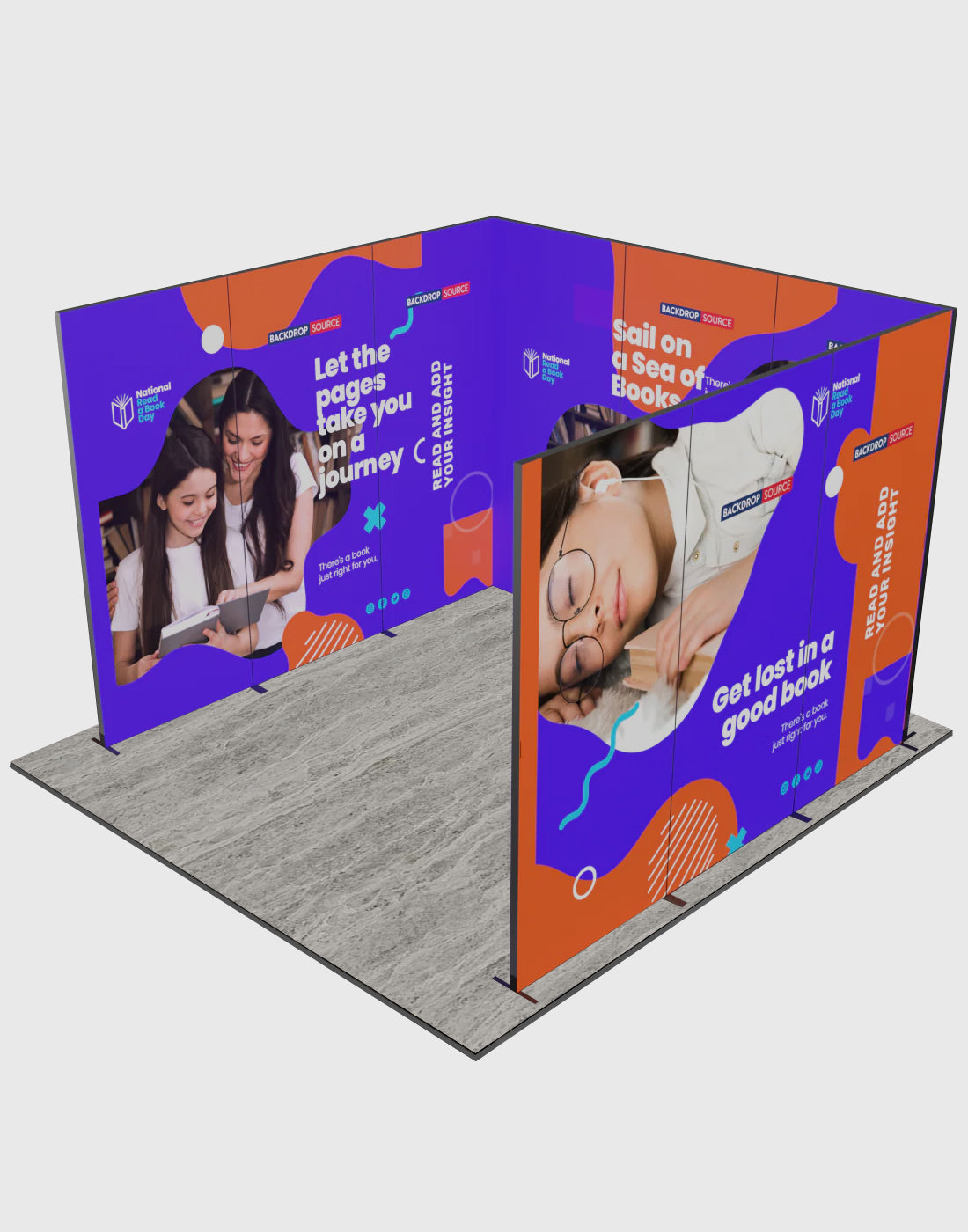 Foldable SEG  Exhibition Display - Model 6