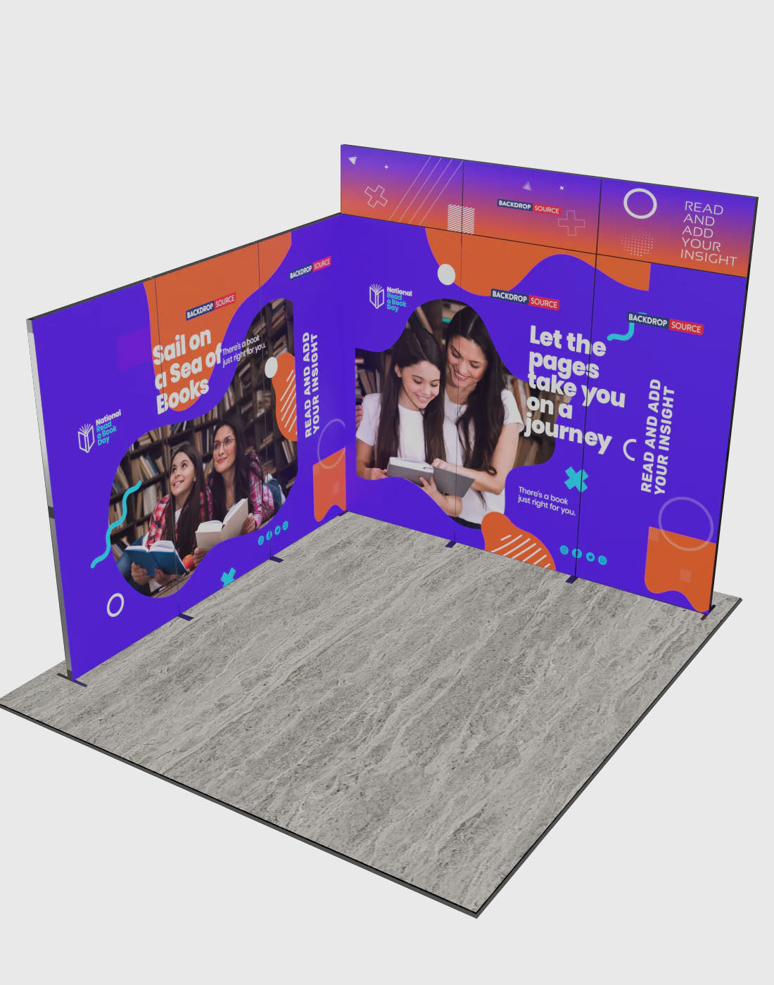 Foldable SEG  Exhibition Display - Model 7
