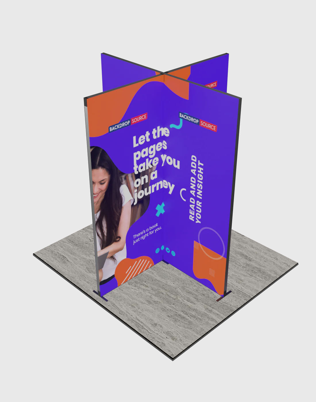 Foldable SEG  Exhibition Display - Model 8