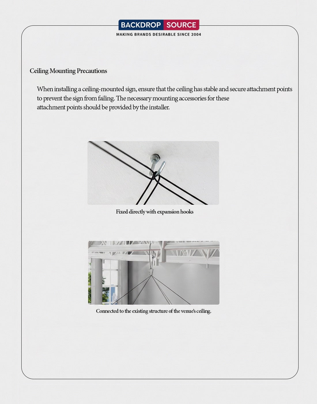 Sky Tube Square Hanging Banner