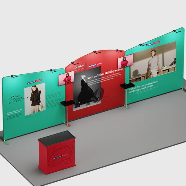 6m Round Top with Inclined Straight Exhibition Kit