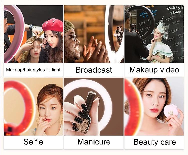 Studio Photography Makeup Dimmable 18 Inch (90w) Led Circle Ring Light lamp (For Live Videos)
