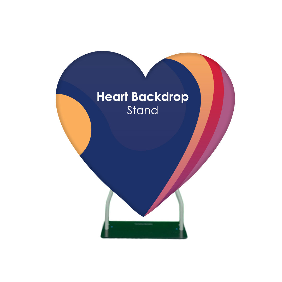 Custom Printed Fabric Heart-Shaped Backdrop | Backdropsource ...