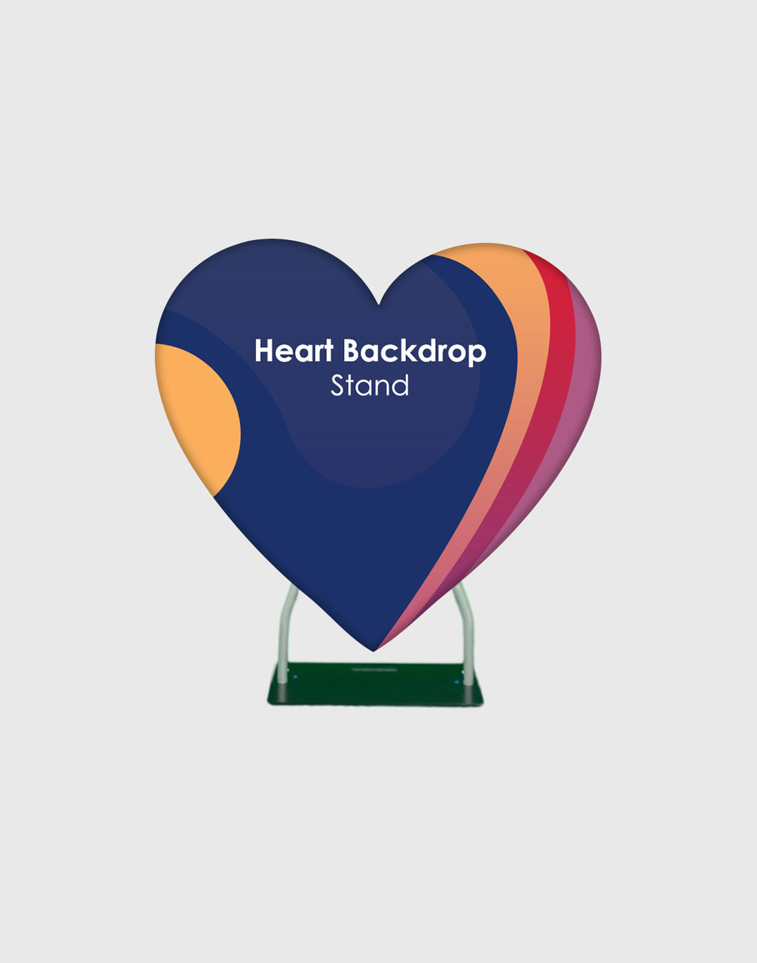 Custom Printed Fabric Heart-Shaped Backdrop | Backdropsource ...
