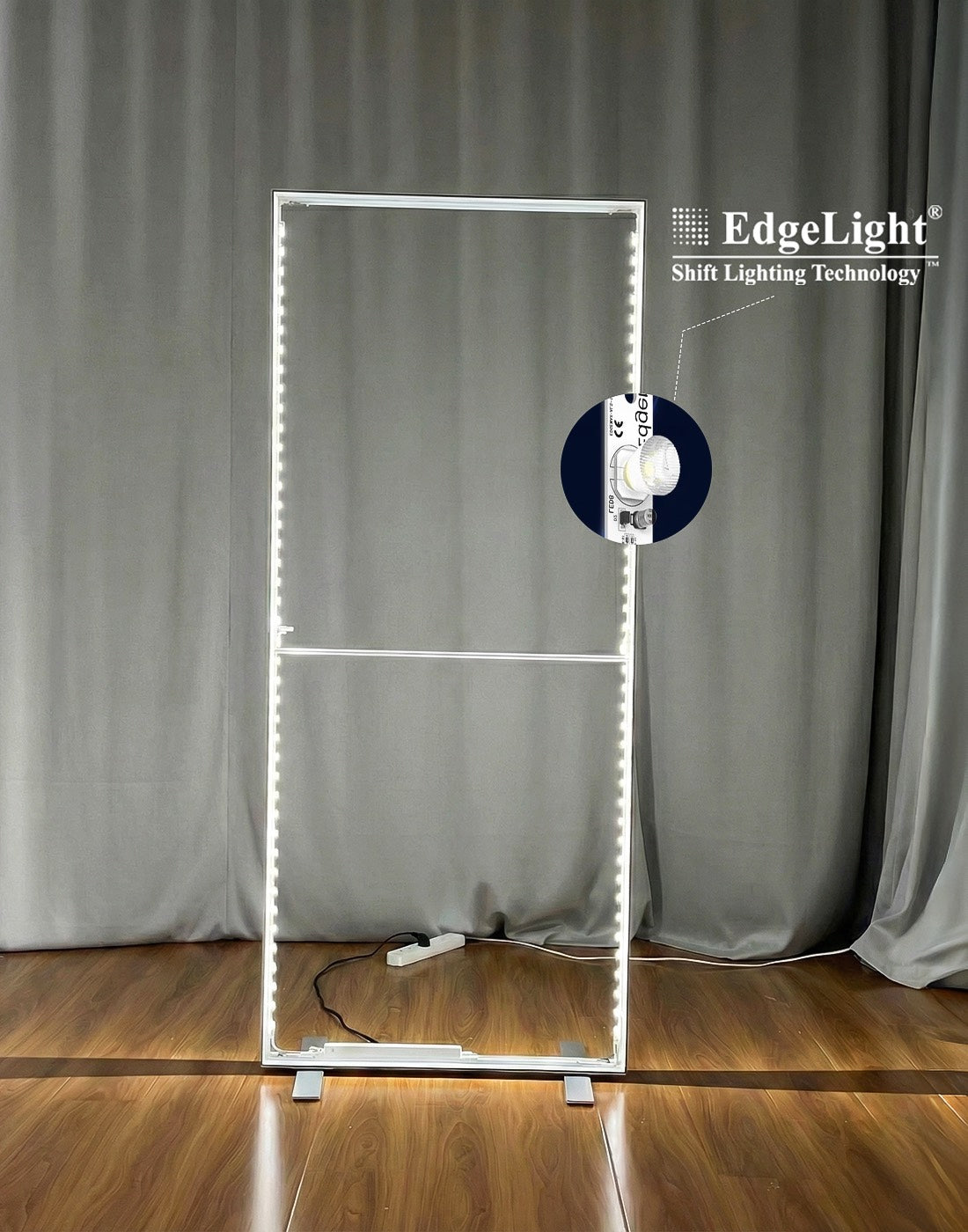 SEG Frameless Fabric LED Light Box Display - 1m W x 2m H