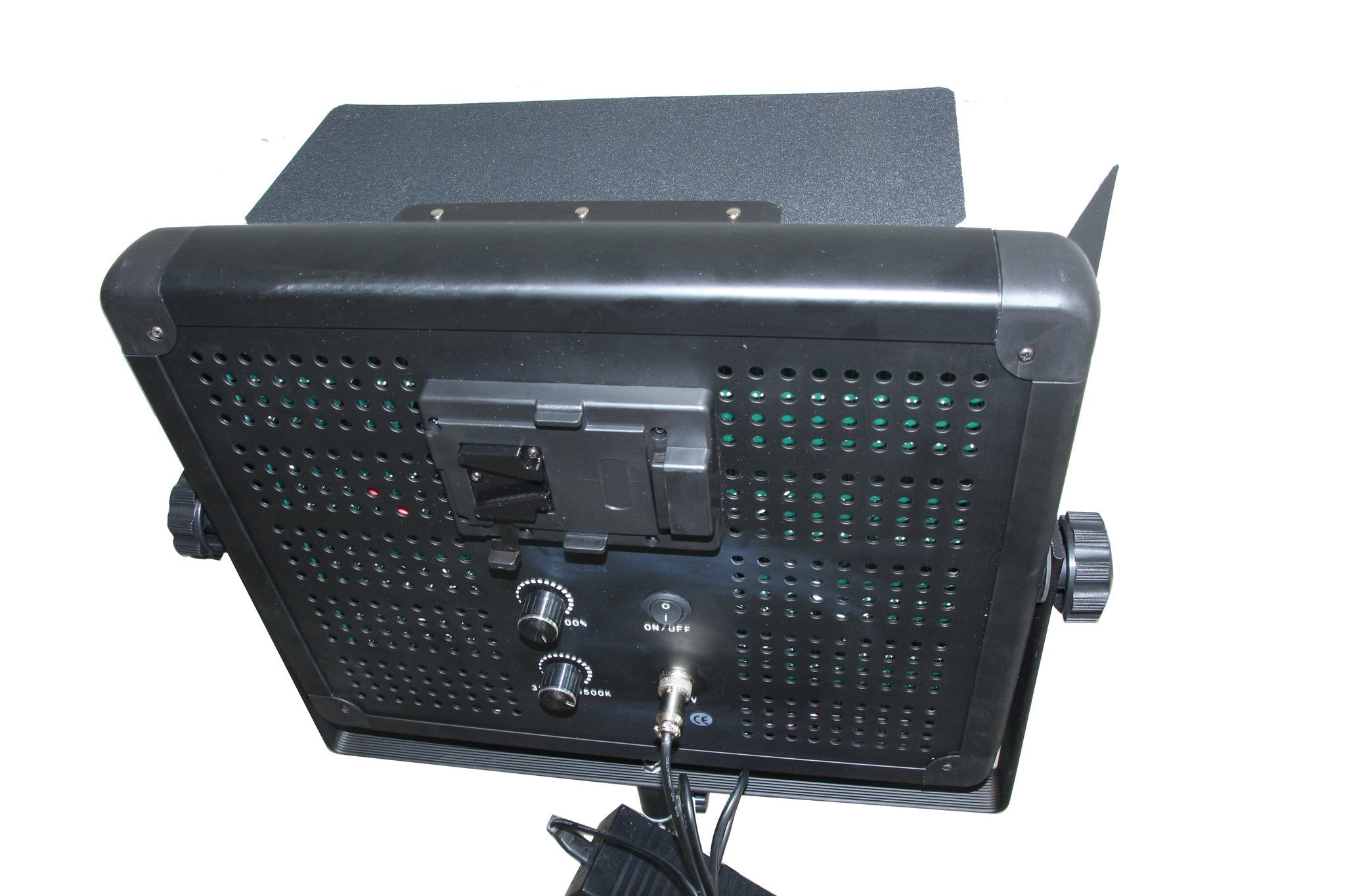 2 Head 2000W Bicolour LED Video Lighting Equipment Kit with Chromakey Backdrop & Support System