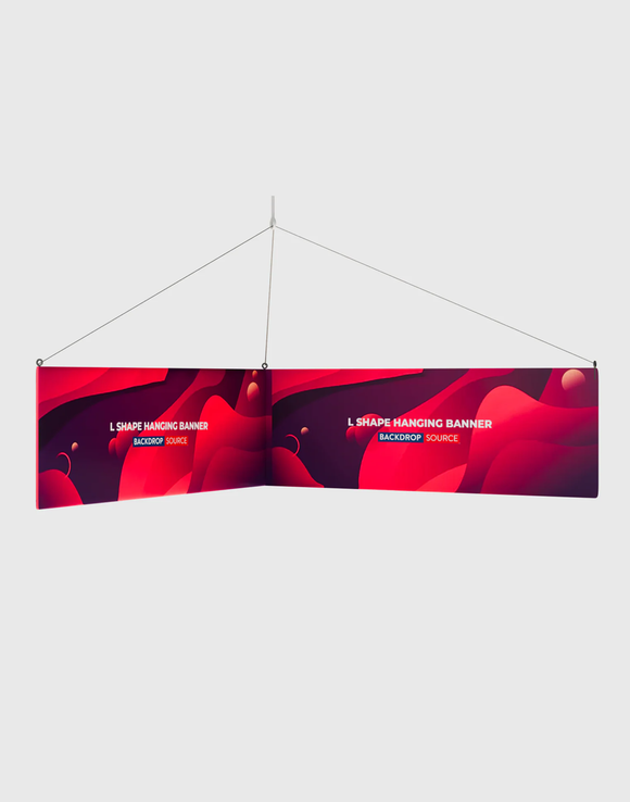 L Shape Hanging Banner