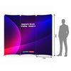 2x2m Magnetic Fabric Booth Wall with 3 Curved Panels