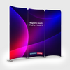 2x2m Magnetic Fabric Booth Wall with 3 Curved Panels