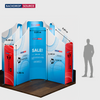 4x4m Magnetic Fabric Booth Wall with 16 Panels