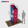 2x2m Magnetic Fabric Backwall with Full-Face Graphic
