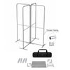 2x2m Magnetic Fabric Straight Backwall Display