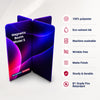 2x2m Magnetic Fabric Straight Backwall Display
