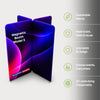 2x2m Magnetic Fabric Straight Backwall Display