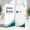 2x2m Magnetic Fabric Straight Backwall Display