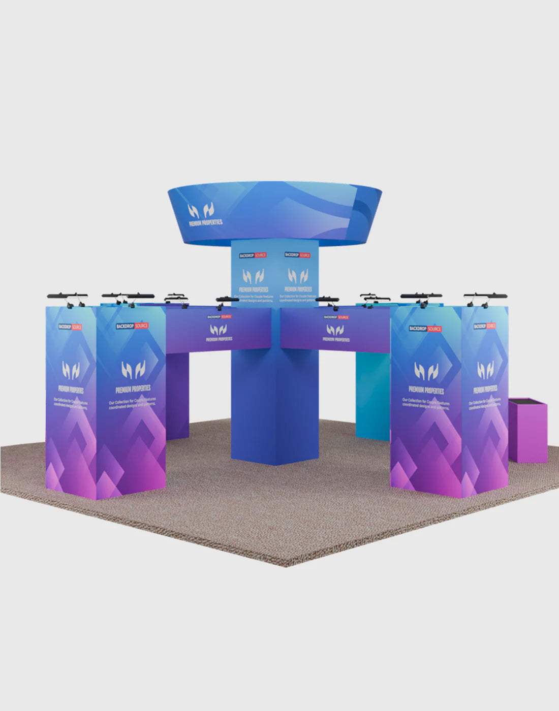 Modular Booth Kits 9m x 9m - Model 1
