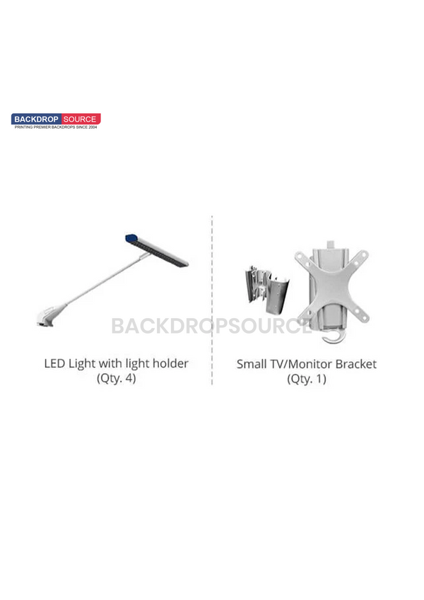 Modular L Arch TV Display Exhibition Kit for 3m Wide Booths