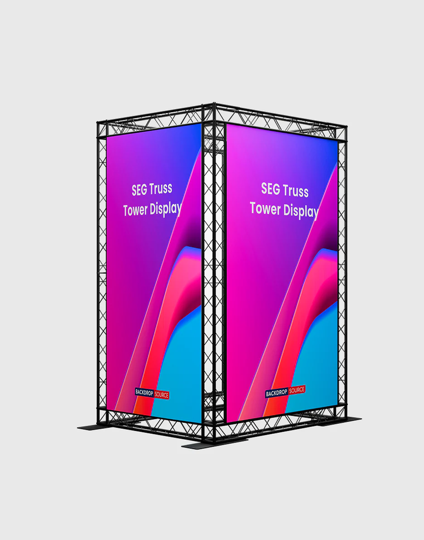 Tower Display Layout Modular SEG Truss Tower Display | Custom Trade Show Tower UK ...