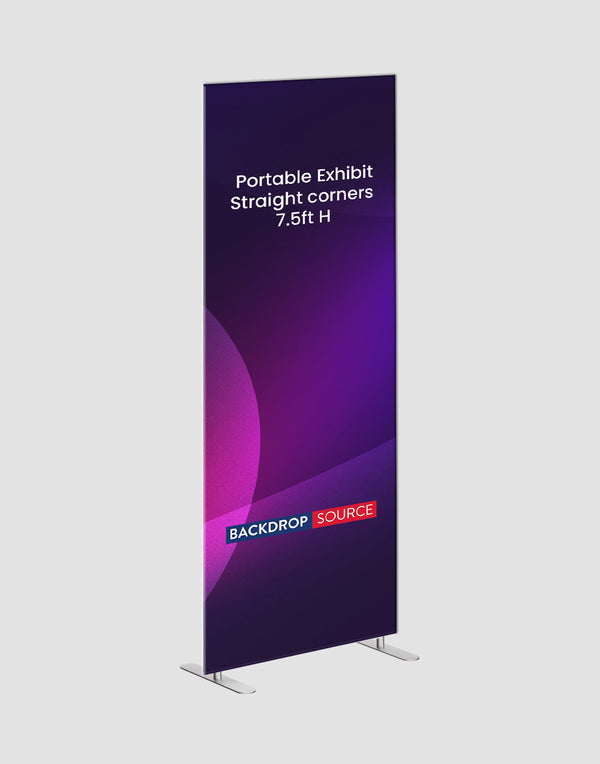 Portable Straight-Corner Exhibit Display