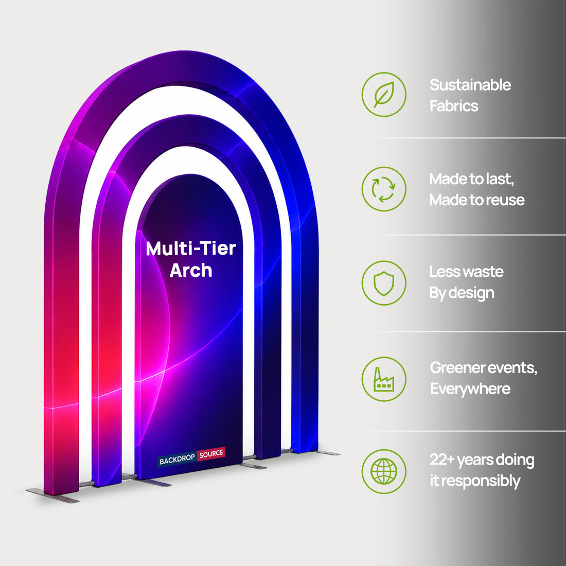 Multi-Tier Arch Event Backdrop