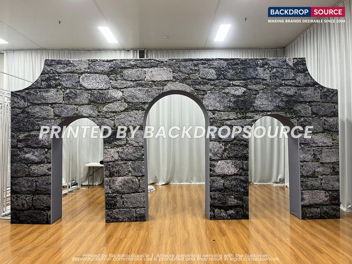 Large tension arch display