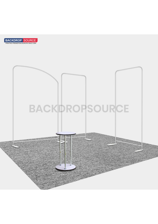 Premium TV Display Exhibition Kit for 3m Wide Booths