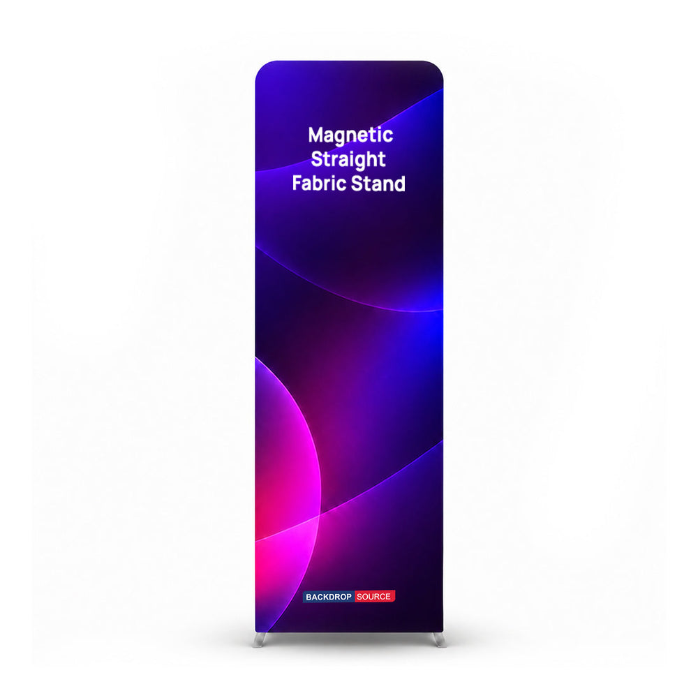 Magnetic Straight Fabric Banner Stand - included in Photo Booth & Pop-Up Display Exhibition Kit