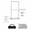 Portable Straight-Corner Fabric Exhibit Display