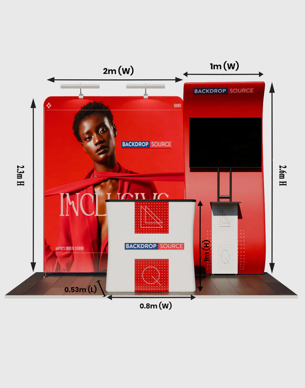 Portable Exhibit Display 3m x 3m - Model 10