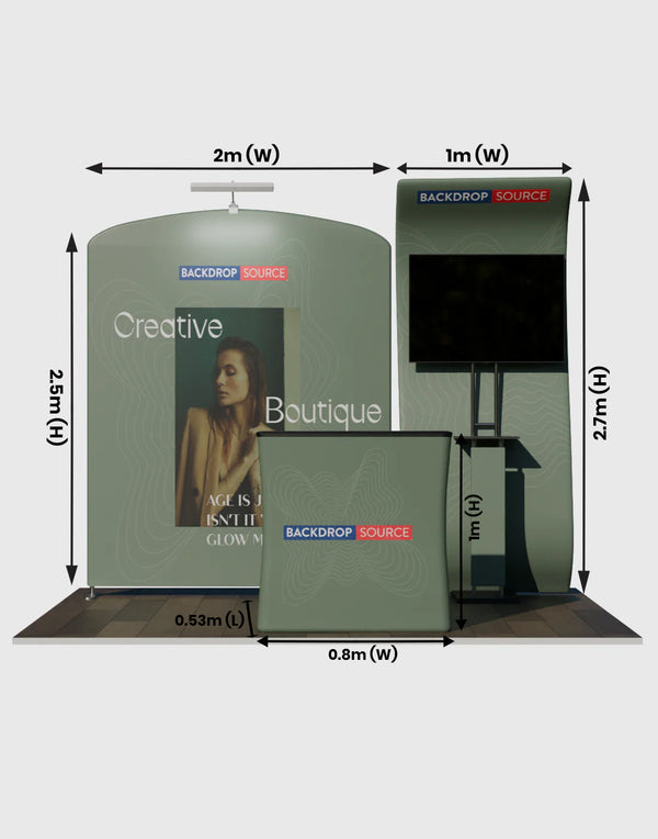 Portable Exhibit Display 3m x 3m - Model 11