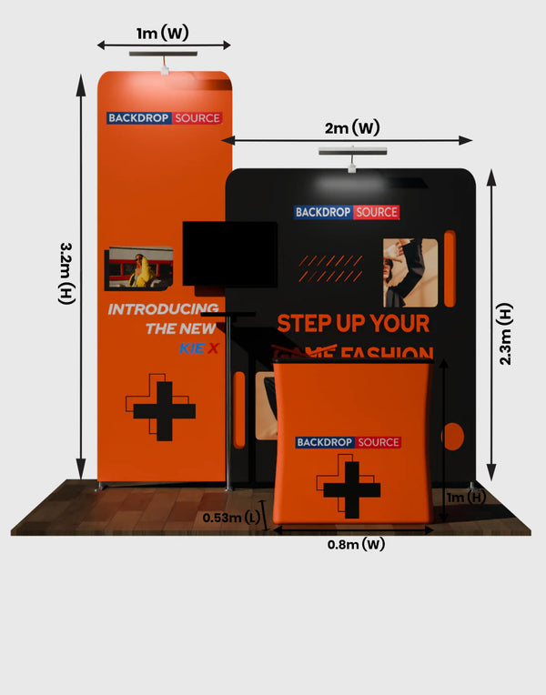 Portable Exhibit Display 3m x 3m - Model 13
