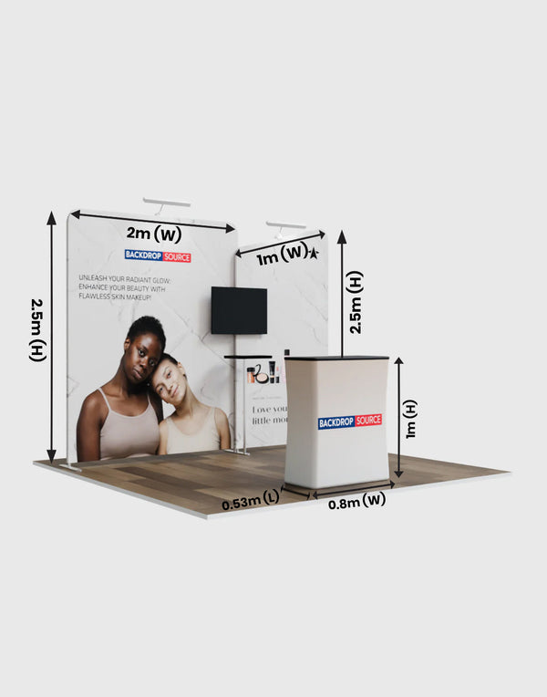 Portable Exhibit Display 3m x 3m - Model 3