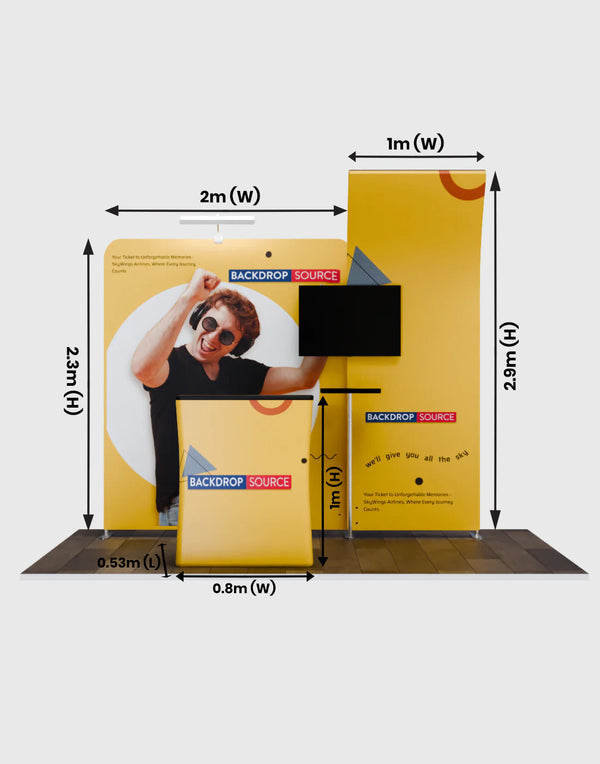 Portable Exhibit Display 3m x 3m - Model 6