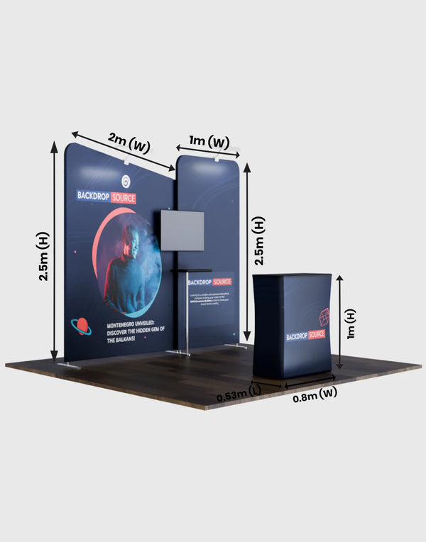 Portable Exhibit Display 3m x 3m - Model 7