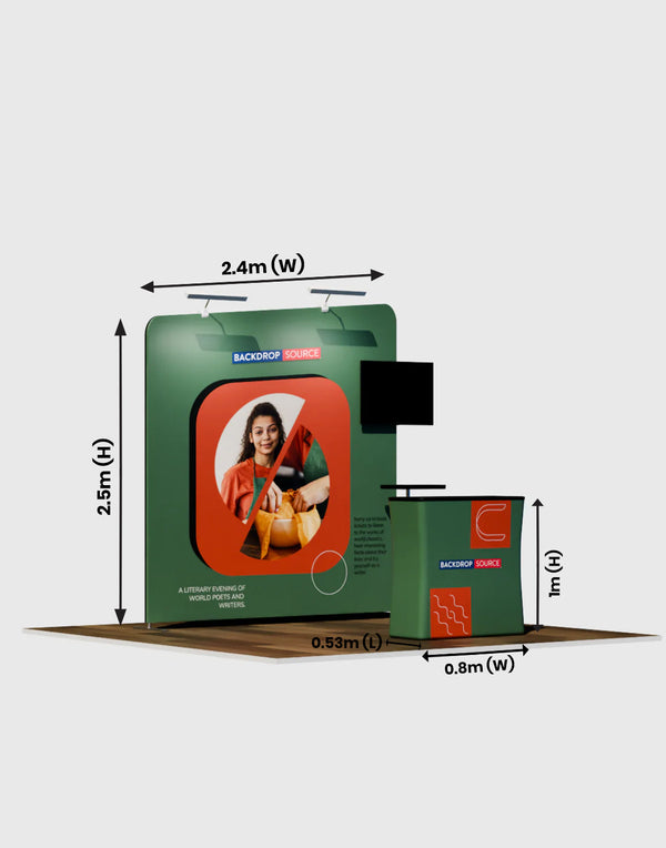 Portable Exhibit Display 3m x 3m - Model 9
