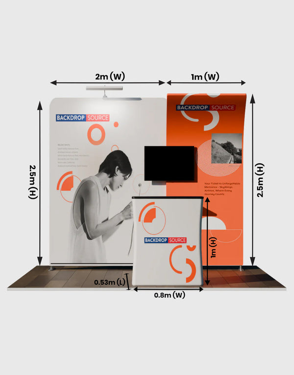 Portable Exhibit Display 3m x 3m - Model 14