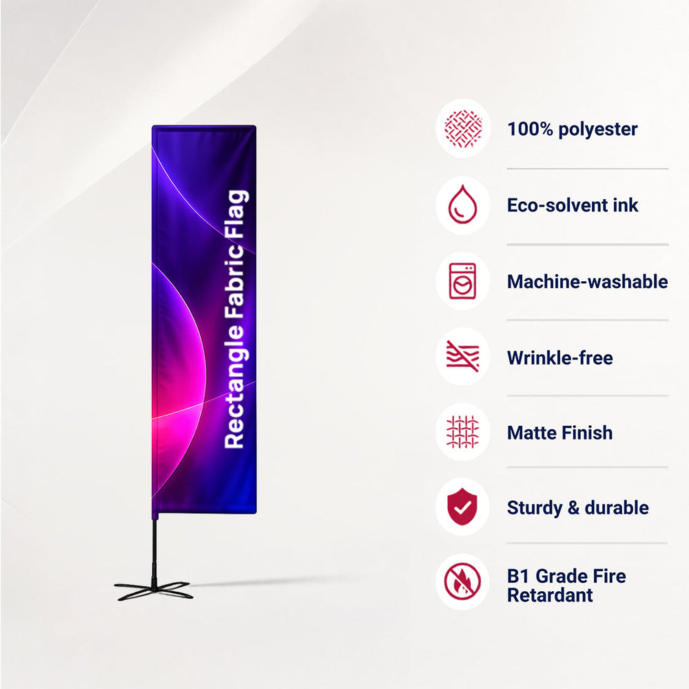 Rectangle Advertising Flag (Extra Length)