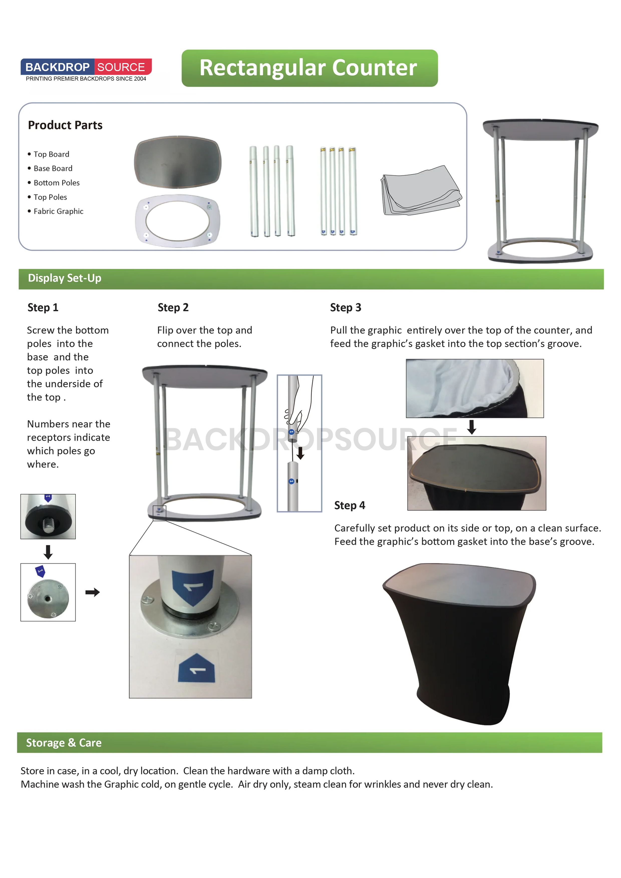 Rectangle Counter with Header Panel