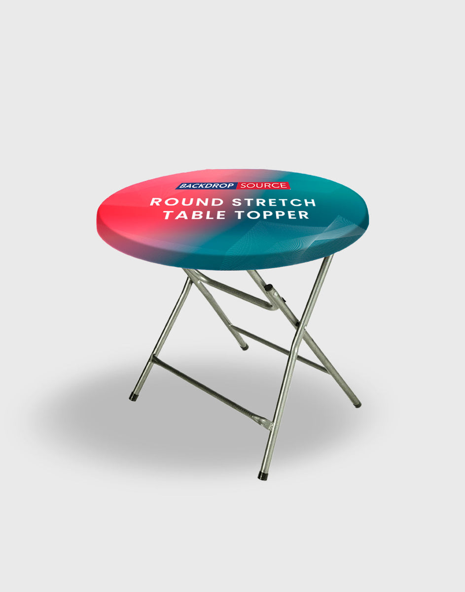 Customized Round Stretch Table Topper | Backdropsource – Backdropsource ...