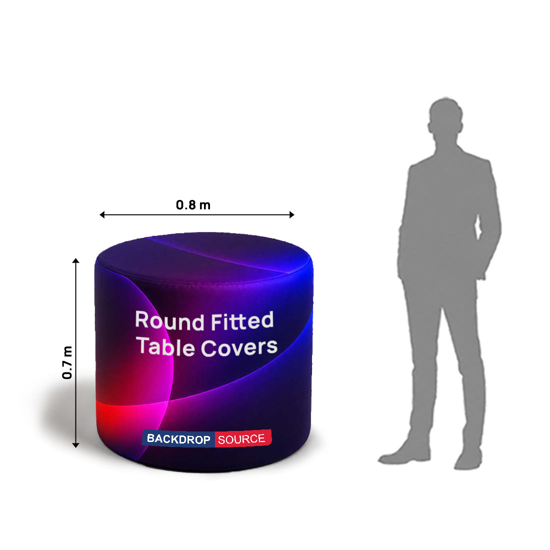 Round fitted Table Covers